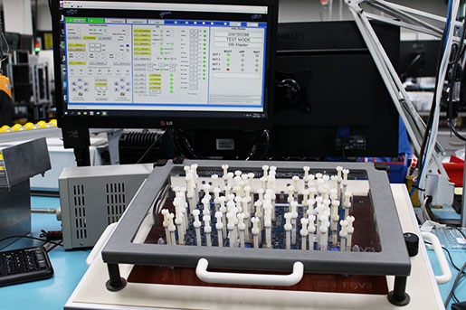 pcb connections being tested